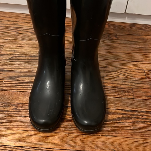 Hunter woman’s black rain boots - Picture 6 of 7